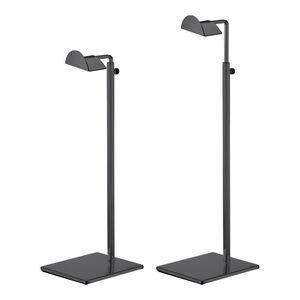 Purse Display Stand Set Metal Adjustable Height Handbag Rack Single Hook Black